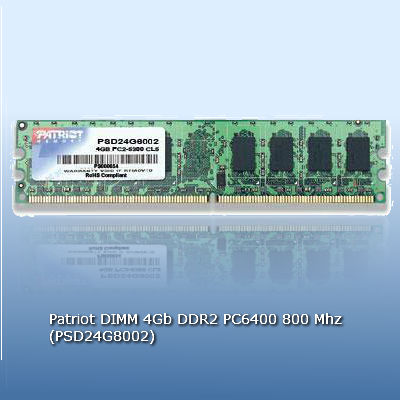 PATRIOT DIMM 4GB DDR2 PC6400 800MHZ